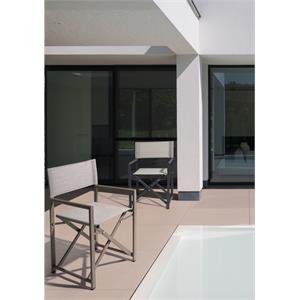 SEDIA REGISTA IN ALLUMINIO BIZZOTTO TAYLOR GRIGIA in Arredamento giardino