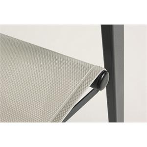 SEDIA REGISTA IN ALLUMINIO BIZZOTTO TAYLOR GRIGIA in Arredamento giardino