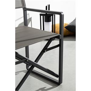 SEDIA REGISTA IN ALLUMINIO BIZZOTTO TAYLOR GRIGIA in Arredamento giardino