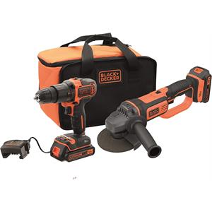 KIT TRAPANO AVVITATORE A PERCUSSIONE E SMERIGLIATR in Utensileria