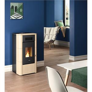 STUFA A PELLET IDRO 24kW CADEL RIVER IDROTECH 24 H2O BIANCO in Stufe e clima