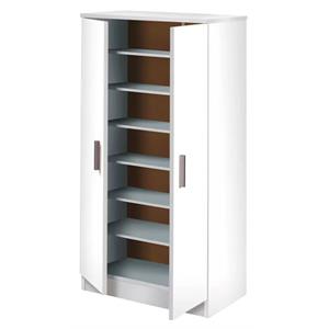 ARMADIO SCARPIERA 2 ANTE CON 6 RIPIANI 55X36X108 - BIANCO in Arredamento