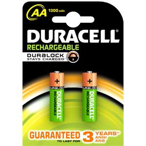 BATTERIE DURACELL AA RICARICABILI 1300MAH in Elettricità e smart home