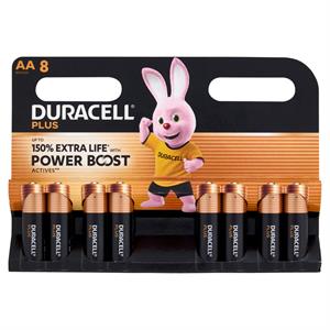 PILE DURACELL AA PLUS POWER BOOST - CONFEZIONE DA 8 STILO in Elettricità e smart home