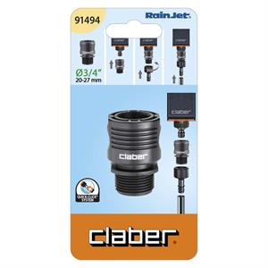 RACCORDO AUTOMATICO FILETTATO 3/4” CLABER PER TUBO COLLETTORE in Giardinaggio