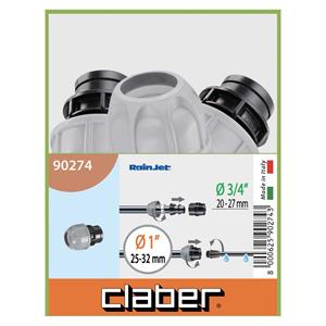 RACCORDO DIAMETRO 32 MM. PER COLLEGARE TUBI IRRIGAZIONE GIARDINO A PARTENZA FILETTATA FEMMINA DA 3/4” in Giardinaggio