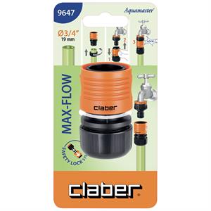 RACCORDO TUBO ACQUA 3/4” CLABER MAX-FLOW in Giardinaggio