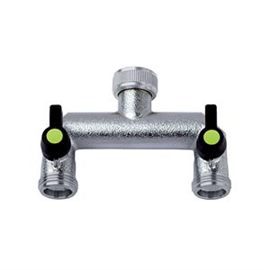 DEVIATORE ACQUA A 2 VIE INDIPENDENTI E REGOLABILI 3/4” AQUAJET in Arredamento giardino