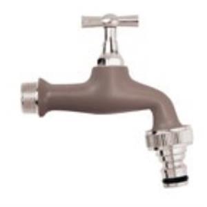 RUBINETTO DA GIARDINO CON INNESTO RAPIDO 1/2