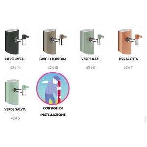 FONTANA A COLONNA DA GIARDINO OVALE AQUAPOINT TOTEM GROUND COLOR TERRACOTTA in Arredamento giardino
