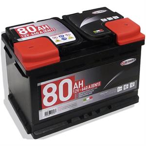 BATTERIA AUTO 80 Ah 12V 640A EN1 START in Accessori auto e moto