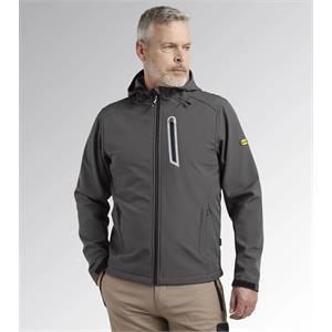 GIACCA DA LAVORO UOMO E DONNA SOFTSHELL SAIL DIADORA - GRIGIO - TG M in Antinfortunistica
