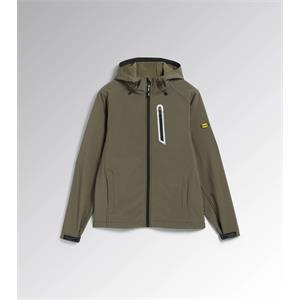 GIACCA DA LAVORO UOMO E DONNA SOFTSHELL SAIL DIADORA - VERDE MILITARE - TG L in Antinfortunistica