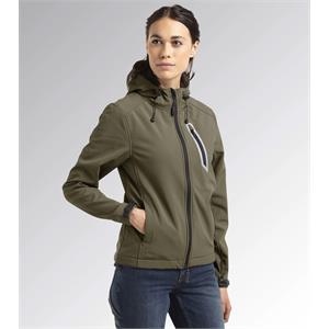 GIACCA DA LAVORO UOMO E DONNA SOFTSHELL SAIL DIADORA - VERDE MILITARE - TG XXL in Antinfortunistica