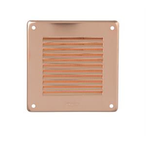GRIGLIA DI AERAZIONE IN METALLO DA SOVRAPPORRE 140X140 MM - COLORE RAME in Stufe e clima
