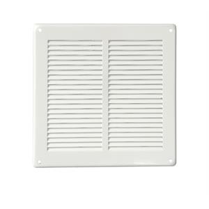 GRIGLIA DI AERAZIONE IN METALLO QUADRATA DA SOVRAPPORRE - 240X240 MM - BIANCO in Stufe e clima