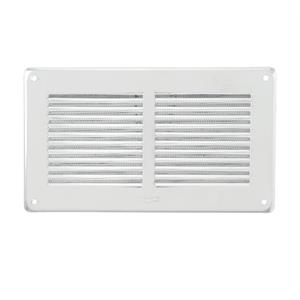 GRIGLIA DI AERAZIONE DA SOVRAPPORRE RETTANGOLARE IN METALLO - 240X140 MM - BIANCO in Idraulica