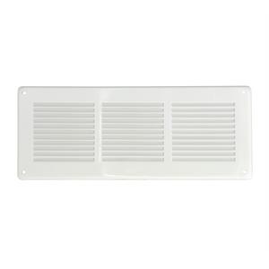 GRIGLIA DI AERAZIONE DA SOVRAPPORRE RETTANGOLARE IN METALLO - 340X140 MM - COLORE BIANCO in Stufe e clima