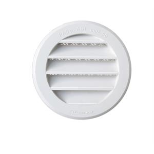 GRIGLIA DI AERAZIONE DA INCASSO CON RETE ANTINSETTI - Ø77 MM (ESTERNO Ø96 MM) - COLORE BIANCO in Stufe e clima