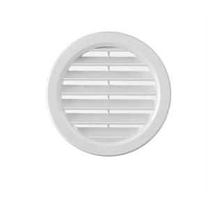 GRIGLIA DI AERAZIONE DA INCASSO CON RETE ANTINSETTI PER FORO Ø97 MM (ESTERNO Ø120 MM) - BIANCO in Stufe e clima