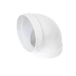 CURVA PER TUBO CANALIZZAZIONE FF Ø125 MM A 90° BIANCO in Stufe e clima