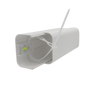 CANALINA PROFILO SCATOLATO ESTRUSO 98X73 MM BIANCO - LINEA PROFILTOP in Stufe e clima