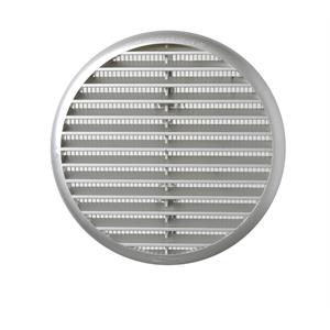 GRIGLIA DI AERAZIONE CON MOLLE E RETE ANTINSETTI - UNIVERSALE - Ø155 MM PER FORI DA Ø80 A Ø125 MM - CROMO SATINATO in Idraulica