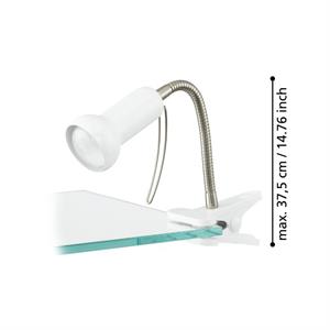 FARETTO A LED DA INTERNO ORIENTABILE A PINZA EGLO FABIO BIANCO in Illuminazione