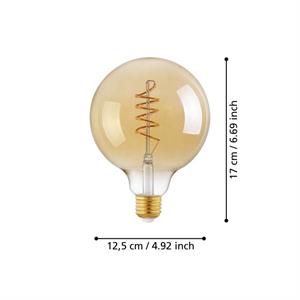 EGLO LED LAMPADINA E27 VINTAGE G125 - 1x4W 2200K 270 LUMEN in Illuminazione
