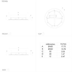 PLAFONIERA LED RGB - PADROGIANO-Z - 3300 LUMEN - 45x45x5H CM - 2700-6500K in Illuminazione