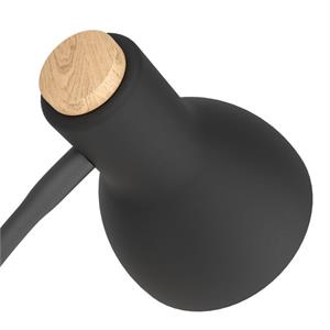 LAMPADA DA TAVOLO MODERNA DESIGN IN LEGNO EGLO VERADAL NERA in Illuminazione