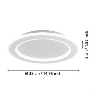 MACCHIONI - PLAFONIERA LED DIMMERABILE - EFFETTO CRISTALLO - 2700-6500K - 2360 LUMEN - 20W - ø38 CM in Illuminazione