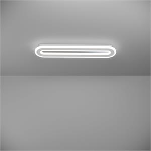 MACCHIONI - PLAFONIERA LED DIMMERABILE - EFFETTO CRISTALLO - 2700-6500K - 2360 LUMEN - 20W - 55x12 CM in Illuminazione