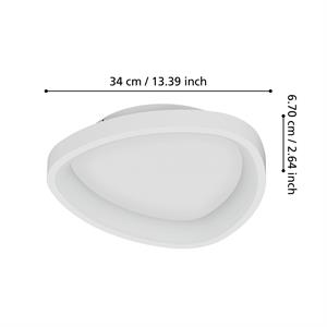 LORETELLO - PLAFONIERA LED DIMMERABILE - 12W - 1440 LUMEN - 2700-6500K - BIANCO in Illuminazione