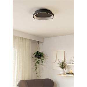 LORETELLO - PLAFONIERA LED DIMMERABILE - 12W - 1440 LUMEN - 2700-6500K - NERO in Illuminazione