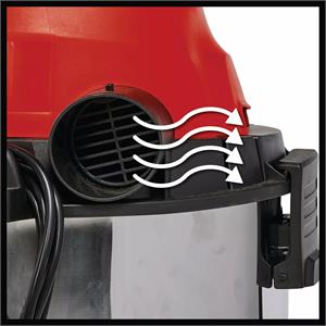 BIDONE ASPIRATUTTO 30 LT - ASPIRALIQUIDI E SOLIDI - TC-VC 1930 S in Utensileria