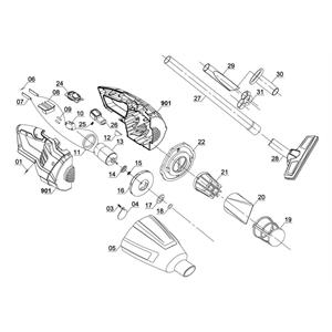 ASPIRAPOLVERE A BATTERIA PORTATILE TE-VC 18 Li - SOLO in Utensileria