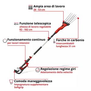 ABBACCHIATORE A BATTERIA PER OLIVE E FRUTTA EINHELL GE-FS 18/53 LI-SOLO in Giardinaggio