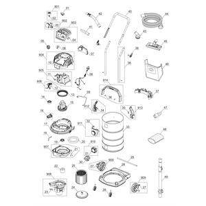 BIDONE ASPIRATUTTO 40 LT - ASPIRALIQUIDI E SOLIDI - TE-VC 2340 SACL in Utensileria