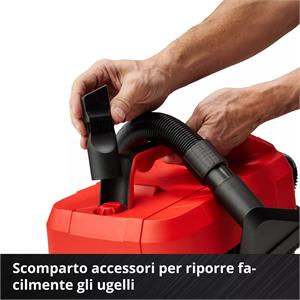 ASPIRATUTTO A BATTERIA EINHELL TE-VC 18/10 Li - SOLO in Utensileria