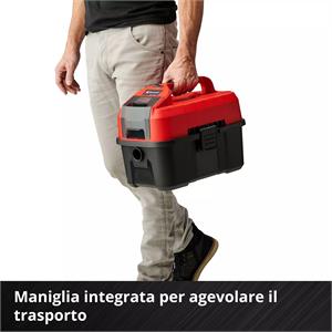 ASPIRATUTTO A BATTERIA EINHELL TE-VC 18/10 Li - SOLO in Utensileria