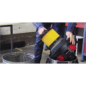 FILTRO ASPIRAPOLVERE EINHELL PIEGHETTATO COD. 2351113 - PER ASPIRATORI LIQUIDI E SOLIDI ø15 CM in Utensileria