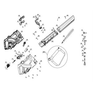 SOFFIATORE PER FOGLIE ASPIRATORE TRITURATORE ELETTRICO EINHEL GC-EL 3024 E 3000W in Giardinaggio