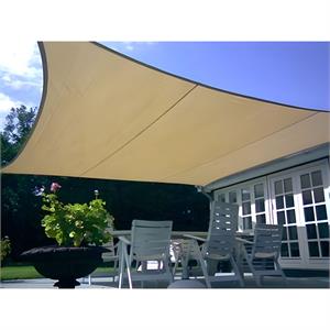 TELO OMBREGGIANTE RETTANGOLARE TRAMONTI - 4X6 MT - BEIGE in Arredamento giardino