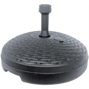 BASE PER OMBRELLONE IN PVC EFFETTO RATTAN BIANCO in Arredamento giardino