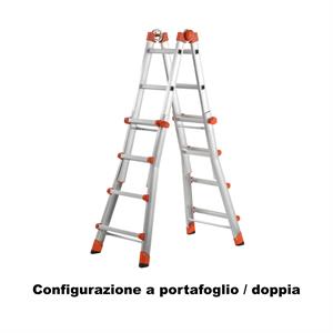 SCALA TELESCOPICA ALLUMINIO 