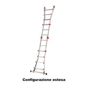 SCALA TELESCOPICA ALLUMINIO GIGANTISSIMA in Ferramenta