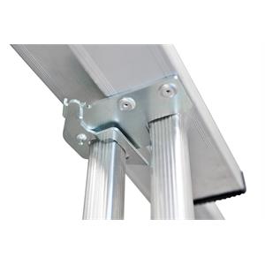 SCALA ALLUMINIO TRIPLA TRASFORMABILE - MODULA - 3X9 GRADINI in Ferramenta