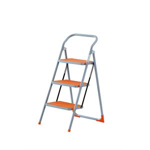 SGABELLO IN ACCIAIO CON 3 GRADINI LARGHI - 
