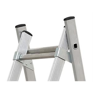 SCALA ALLUMINIO DOPPIA TRASFORMABILE - MODULA - 2X10 GRADINI in Ferramenta